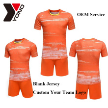 2017 jersey liso jersey de fútbol de jersey de fútbol de sublimación en seco conjunto uniforme de fútbol equipo de precio al por mayor personalizado su logotipo